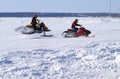 Snow cross-country race.