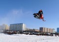 Snow cross-country race.