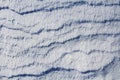 Snow crust with small dunes Royalty Free Stock Photo