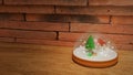 Snow crystal ball For Christmas content 3d rendering