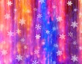 Snow crystal with lights background Royalty Free Stock Photo