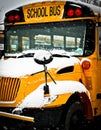 Snow Day School Bus Royalty Free Stock Photo