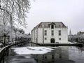 Snow in Delft Royalty Free Stock Photo