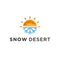 snow desert logo icon vector designs silhouette