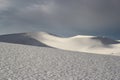 Snow in desert sahara Royalty Free Stock Photo