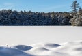 Snowy Turtle Lake Muskoka Royalty Free Stock Photo