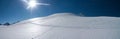 Snow dunes in the Alps