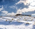 Snow in the dunes of the Kijkduin Beach resort