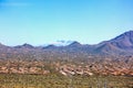 Snow dusted Four Peaks Royalty Free Stock Photo