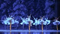 Snow elves-The first act of fourth field snow Country -The Ballet Nutcracker Royalty Free Stock Photo