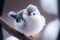 Snow fairy bird, known in Japan as the shima enaga