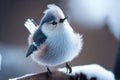 Snow fairy bird, known in Japan as the shima enaga