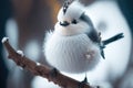 Snow fairy bird, known in Japan as the shima enaga