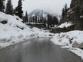 Snow Fall Picture of Hill station