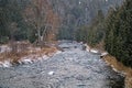 Snow Falling On The Credit River