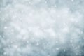 Snow falling winter abstract background Royalty Free Stock Photo