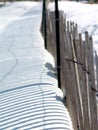 Snow fence Royalty Free Stock Photo