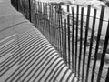 Snow fence Royalty Free Stock Photo
