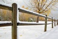 Snow fence Royalty Free Stock Photo