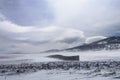 Snow Fence Royalty Free Stock Photo