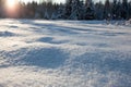 Snow field Royalty Free Stock Photo