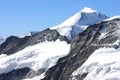 Snow fields of the Jungfrau in the Swiss Alps Royalty Free Stock Photo