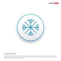 Snow Flake Icon Hexa White Background icon template Royalty Free Stock Photo