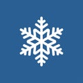 Snow flake icon, snow sign, symbol of winter, frozen, Christmas, New Year, vector, illustration Royalty Free Stock Photo