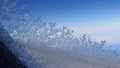 Snow flake on the plane Royalty Free Stock Photo