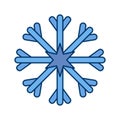 Snow Flake Vector Icon Royalty Free Stock Photo