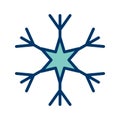 Snow Flake Vector Icon Royalty Free Stock Photo