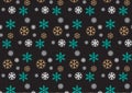 Snow flake vector shape for designs Royalty Free Stock Photo