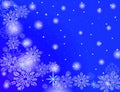 Snow flakes falling Royalty Free Stock Photo