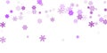 Snow flakes falling macro vector graphics