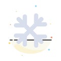 Snow, Snow Flakes, Winter, Canada Abstract Flat Color Icon Template Royalty Free Stock Photo