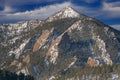 Snow Flocked Bear Peak, Rocky Mountains Royalty Free Stock Photo