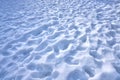 Snow footprints texture in Pyrenees Royalty Free Stock Photo