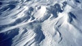 Wind swept snow creating natural abstract patterns and textures on a cold winter landscape Royalty Free Stock Photo