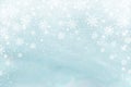 Snow frost Effect . Abstract bright white shimmer lights and snowflakes. Glowing blizzard. Scatter falling round particles.