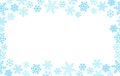 snow frost frame decorative background