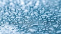 Snow frosting. White frost ice texture. Cold snow winter background. Blue crystal frozen abstract pattern.