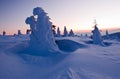 Snow ghosts - Harghita madaras Royalty Free Stock Photo