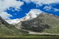 High snow mountains of Cordillera Blanca in Peru Royalty Free Stock Photo