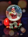 Snow globe for Christmas holiday