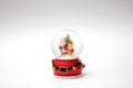 Snow globe. Christmas souvenir ball with snow