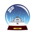 Snow globe city. Turkey. Winter travel . Royalty Free Stock Photo