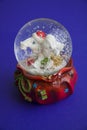 Snow globe with horse, vertical