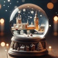 snow globe london Royalty Free Stock Photo