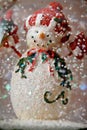 Snow globe snowman Royalty Free Stock Photo