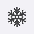 Snow gray icon isolated on background. Modern flat pictogram